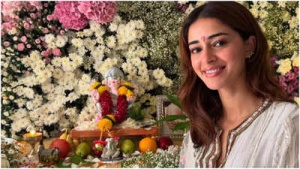 Ganesh Chaturthi 2025: Ananya Panday joyfully welcomes her ‘Favouritestttt’ Ganpati Bappa home alongside sister Rysa - See Pics