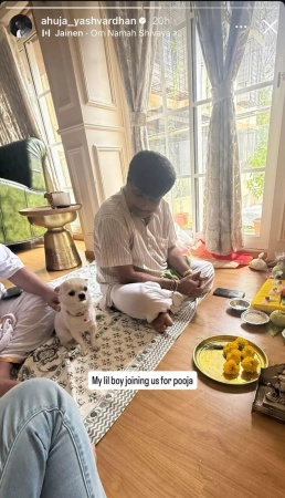 Govinda and Sunita Ahuja’s son Yashvardhan Ahuja performs pooja amid parents’ divorce rumours - See inside