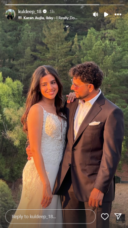 Kuldeep Yadav breaks 70-day social media silence with fiancée Vanshika