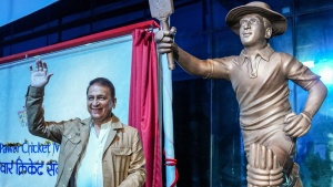 At a loss for words: Sunil Gavaskar after statue unveiled at MCA museum