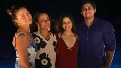 Alia Bhatt enjoys a beach holiday with mother Soni Razdan, sister Shaheen Bhatt and her boyfriend Ishaan Mehra: PICS