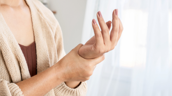 Weak hand grip strength