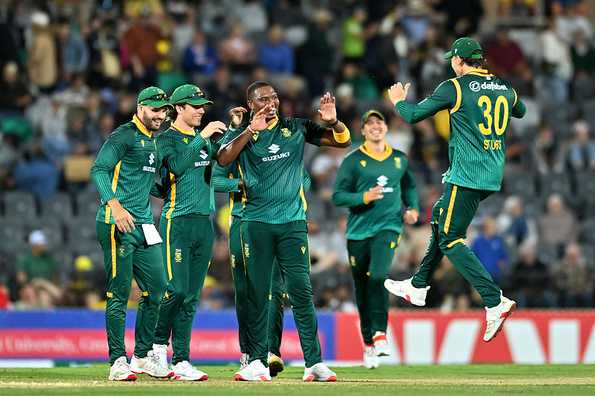 Chasing a target of 278, Australia were bowled out for 193 inside 38 overs