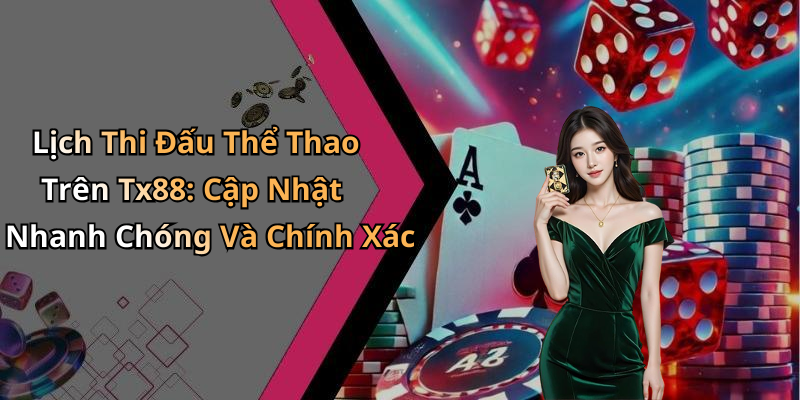 Lịch Thi Đấu Thể Thao Trên Tx88: Cập Nhật Nhanh Chóng Và Chính Xác